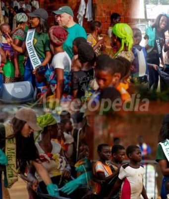 Miss Earth beauties implementing Trash in Bin Campaign