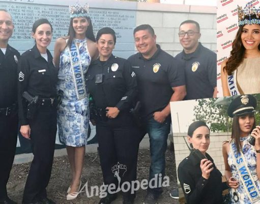Miss World 2016 Stephanie Del Valle teams up with LAPD